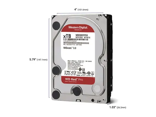 WD Red Pro 10TB SATA 6Gb/s 512MB Cache Internal 3.5inch 24x7 7200rpm - image 2