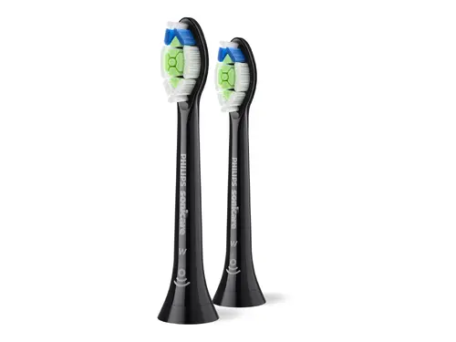 PHILIPS σετ ανταλλακτικές κεφαλές Sonicare Optimal White 2 τεμ. μαύρες - 1