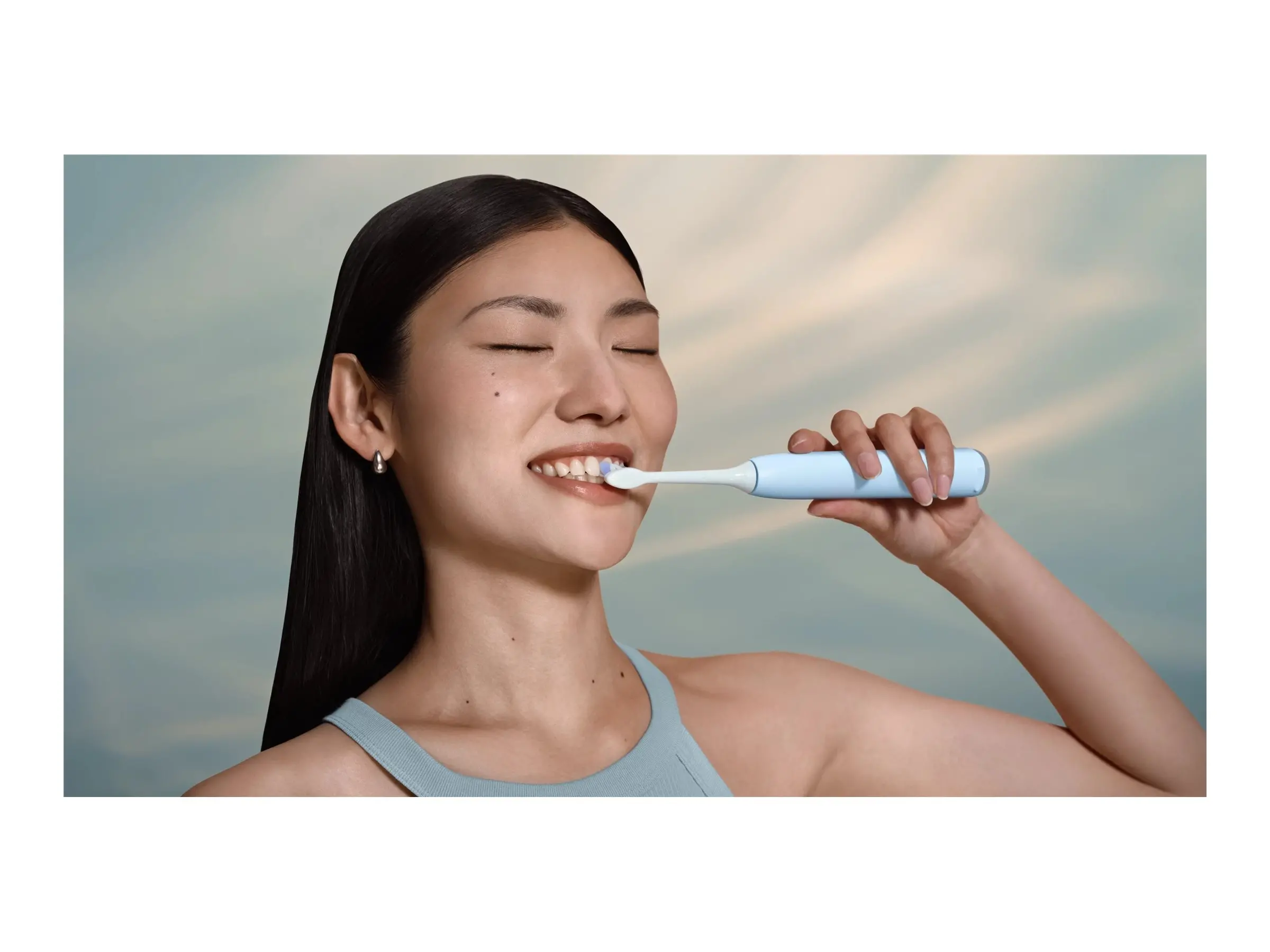 PHILIPS Sonicare Четка за зъби с акумулаторна батерия 2 режим на четкане 3 степени на интензивност Сензор за натиск светло синя - image 4