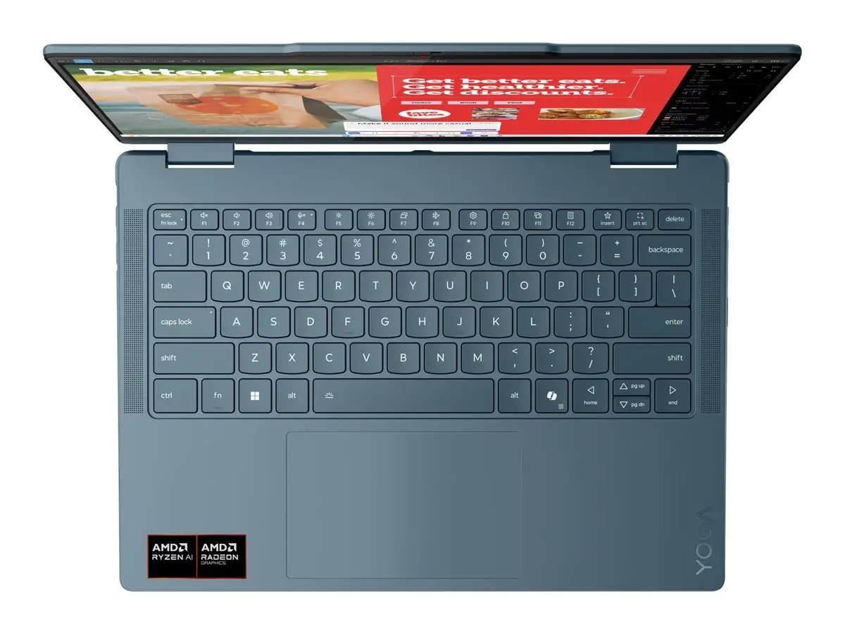 LENOVO Yoga 7 2-in-1 AMD Ryzen AI 7 350 14inch 2.8K OLED 500N 120Hz Touch 32GB DDR5 1TB PCIe W11H Tidal Teal - image 11