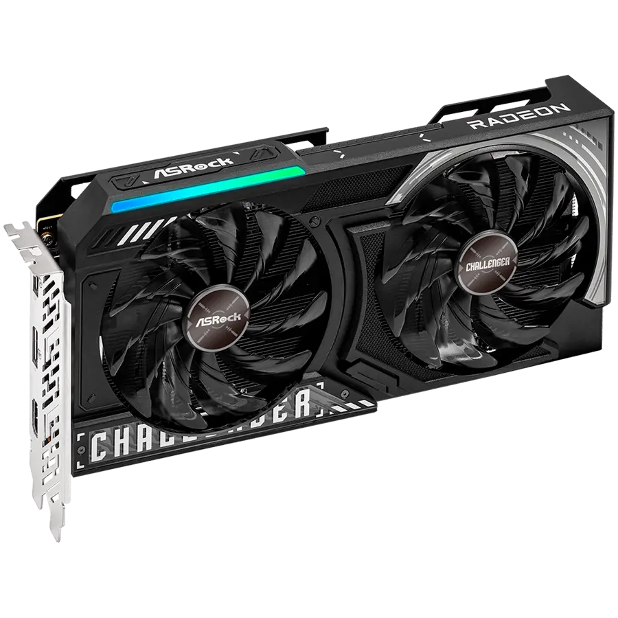 ASROCK Video Card AMD Radeon RX 9060 XT Challenger 16GB GDDR6 128-bit HDMI 2x DP - image 1