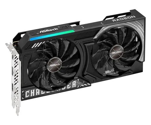 ASROCK Video Card AMD Radeon RX 9060 XT Challenger 16GB OC GDDR6, 128-bit, 2x DisplayPort 2.1a, 1x HDMI 2.1b, 249 x 132 x 41 mm, recomended PSU 550W, 1x 8-pin power connector, 90-GA5QZZ-00UANF - image 2
