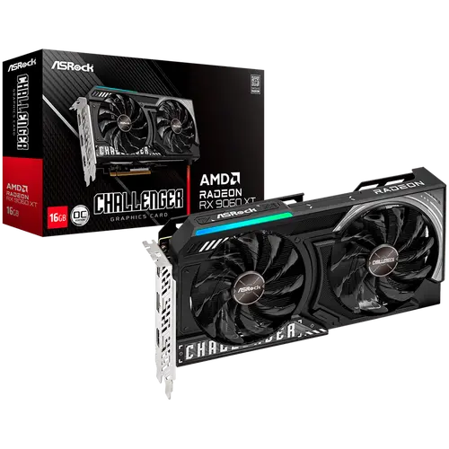 ASROCK Κάρτα γραφικών AMD Radeon RX 9060 XT Challenger 16GB GDDR6 128-bit HDMI 2x DP ASROCK Κάρτα γραφικών AMD Radeon RX 9060 XT Challenger 16GB GDDR6 128-bit HDMI 2x DP
