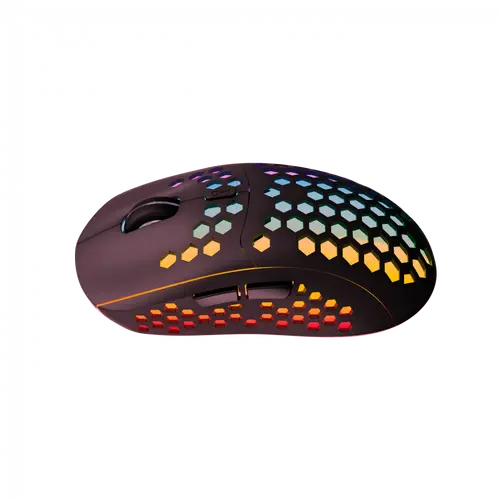 Canyon 7keys Gaming 2.4G wireless mouse, KA8 sensor, DPI up to 1600, rubber coating on panel, Huano 1million switch, 45cm PVC cable, ABS material. 400mAh battery, size: 125.8*63.7*41mm, weight: 95g, Black - image 4