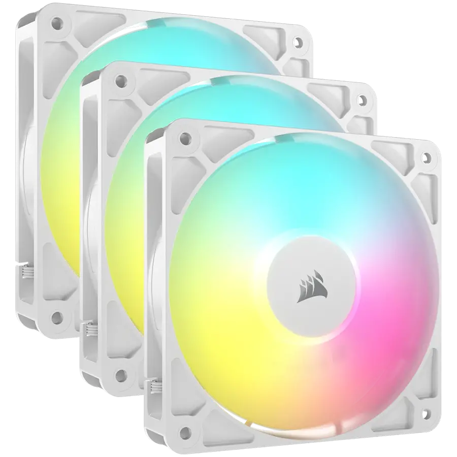 CORSAIR RS120 ARGB White, Ανεμιστήρας 120mm ARGB, Πακέτο των τριών