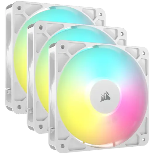 CORSAIR RS120 ARGB White, Ventilator 120mm ARGB, Pachet triplu - 1