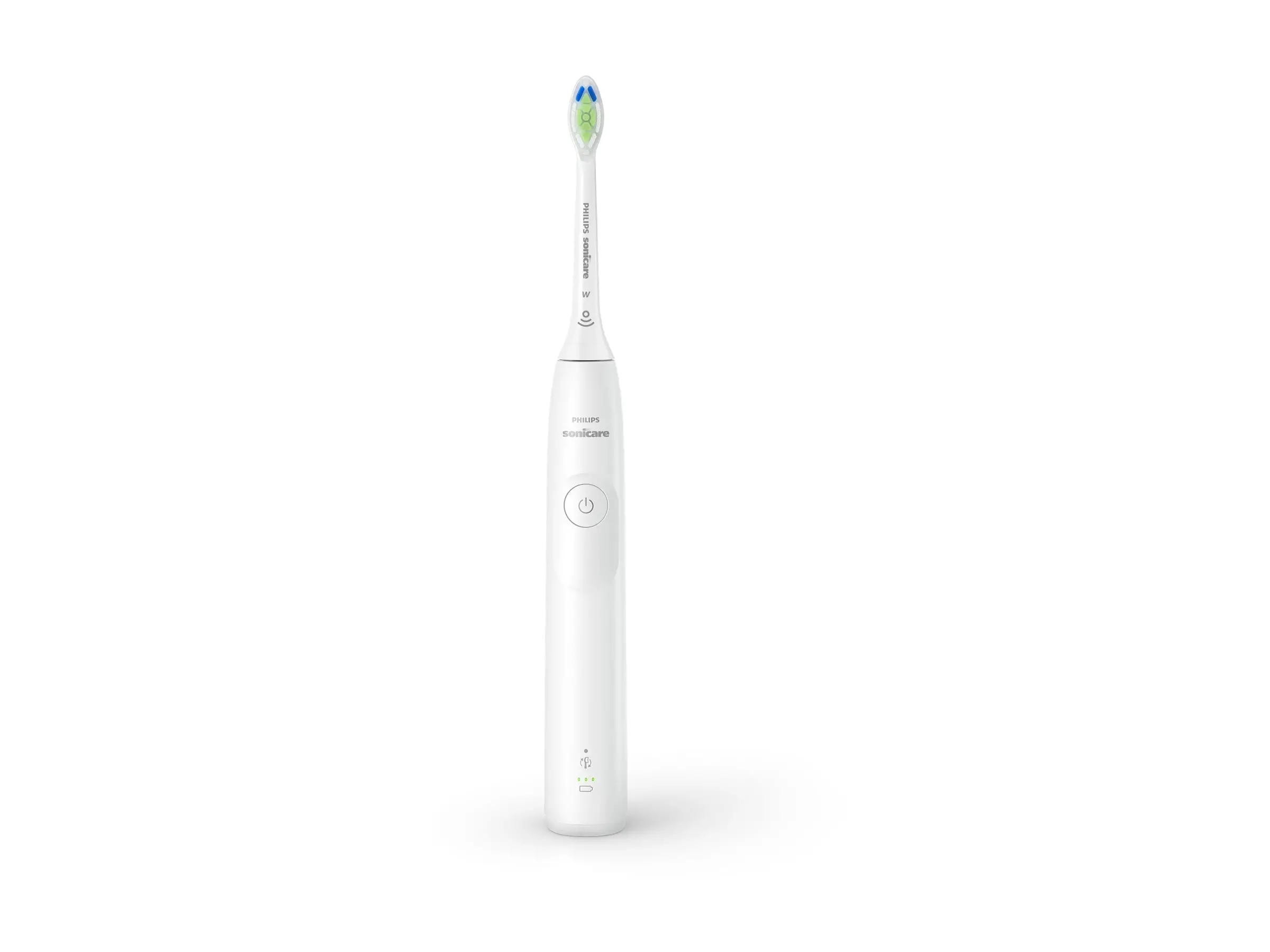 PHILIPS Sonicare Четка за зъби с акумулаторна батерия 1 режим на четкане 2 степени на интензивност Сензор за натиск бяла