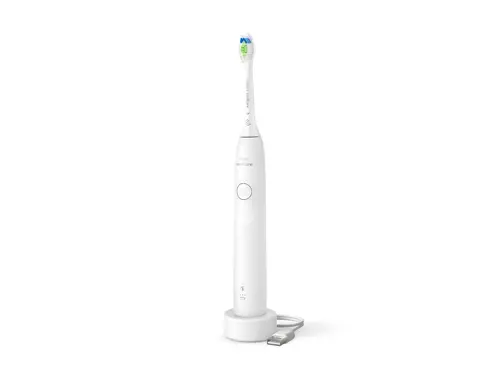 PHILIPS Sonicare Четка за зъби с акумулаторна батерия 1 режим на четкане 2 степени на интензивност Сензор за натиск бяла - image 1