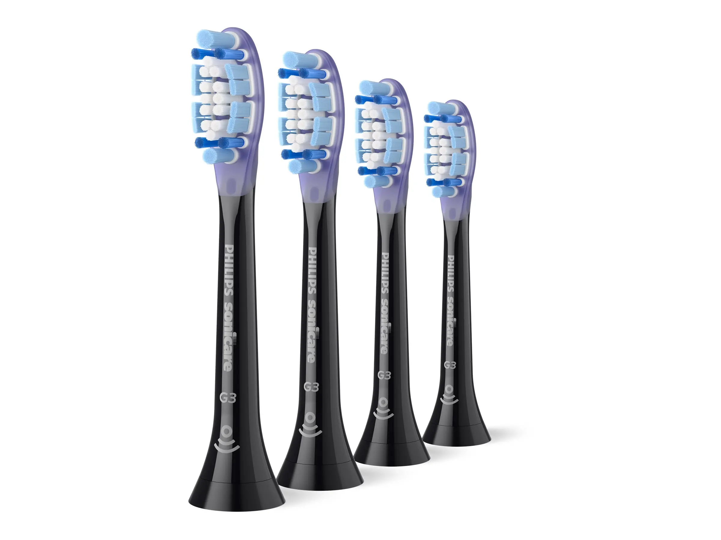 PHILIPS σετ ανταλλακτικές κεφαλές Sonicare Premium Gum Care 4τμχ μαύρες