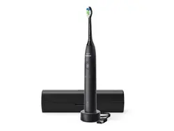PHILIPS Sonicare Четка за зъби с акумулаторна батерия 1 режим на четкане 2 степени на интензивност Сензор за натиск калъф черна