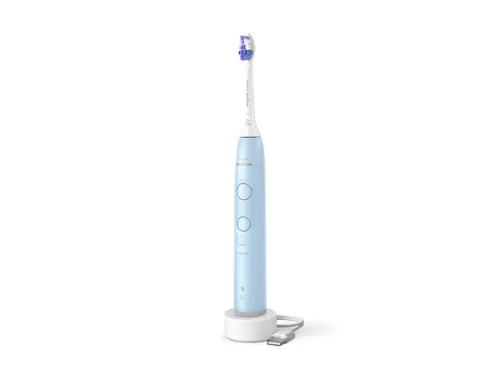 PHILIPS Sonicare Четка за зъби с акумулаторна батерия 2 режима 3 степени Сензор за натиск калъф светло синя - image 1