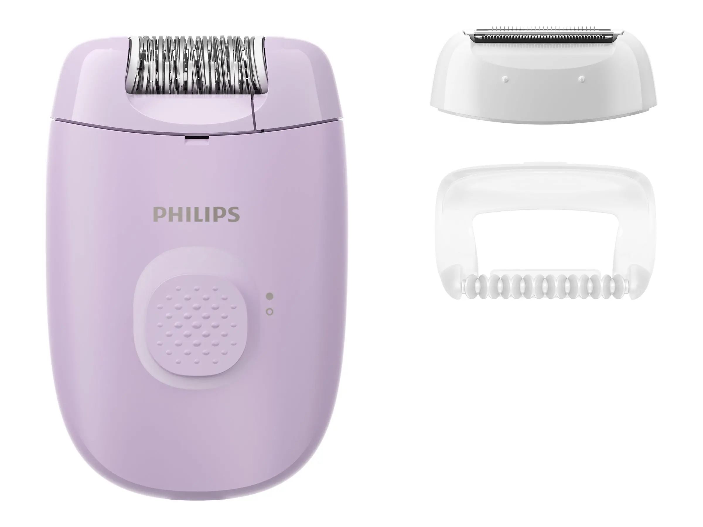 PHILIPS Епилатор Series 2000 1 настройка на скоростта Четка за почистване Капаче за масажиране Бръснеща глава с гребен цвят лилав