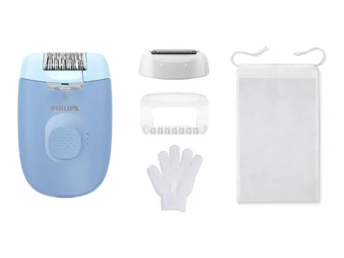 PHILIPS Αποτριχωτική μηχανή Series 4000 Για σώμα και γραμμή μπικίνι +4 εξαρτήματα χρώμα μωβ - 1