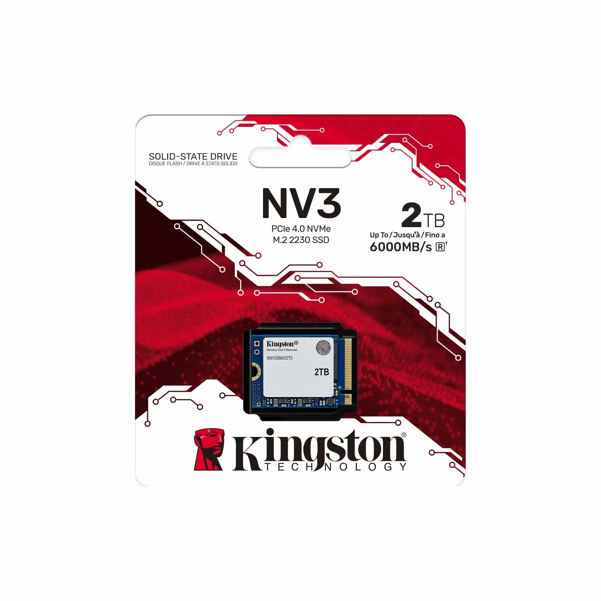 Kingston 2TB NV3 SSD M.2 2230 PCIe 4.0 NVMe, Read: 6,000/ Write: 5,000MB/s - image 2