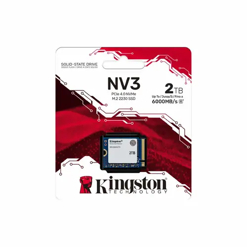 Kingston 2TB NV3 SSD M.2 2230 PCIe 4.0 NVMe, Read: 6,000/ Write: 5,000MB/s - image 2