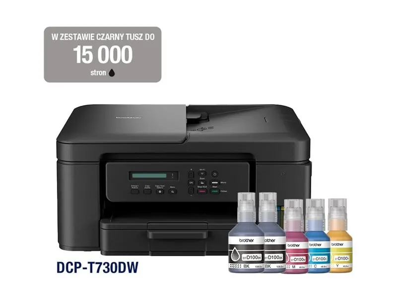 Мастилоструйно многофункционално устройство, Brother DCP-T730DWYJ1 Inkbenefit Plus Multifunctional - image 1