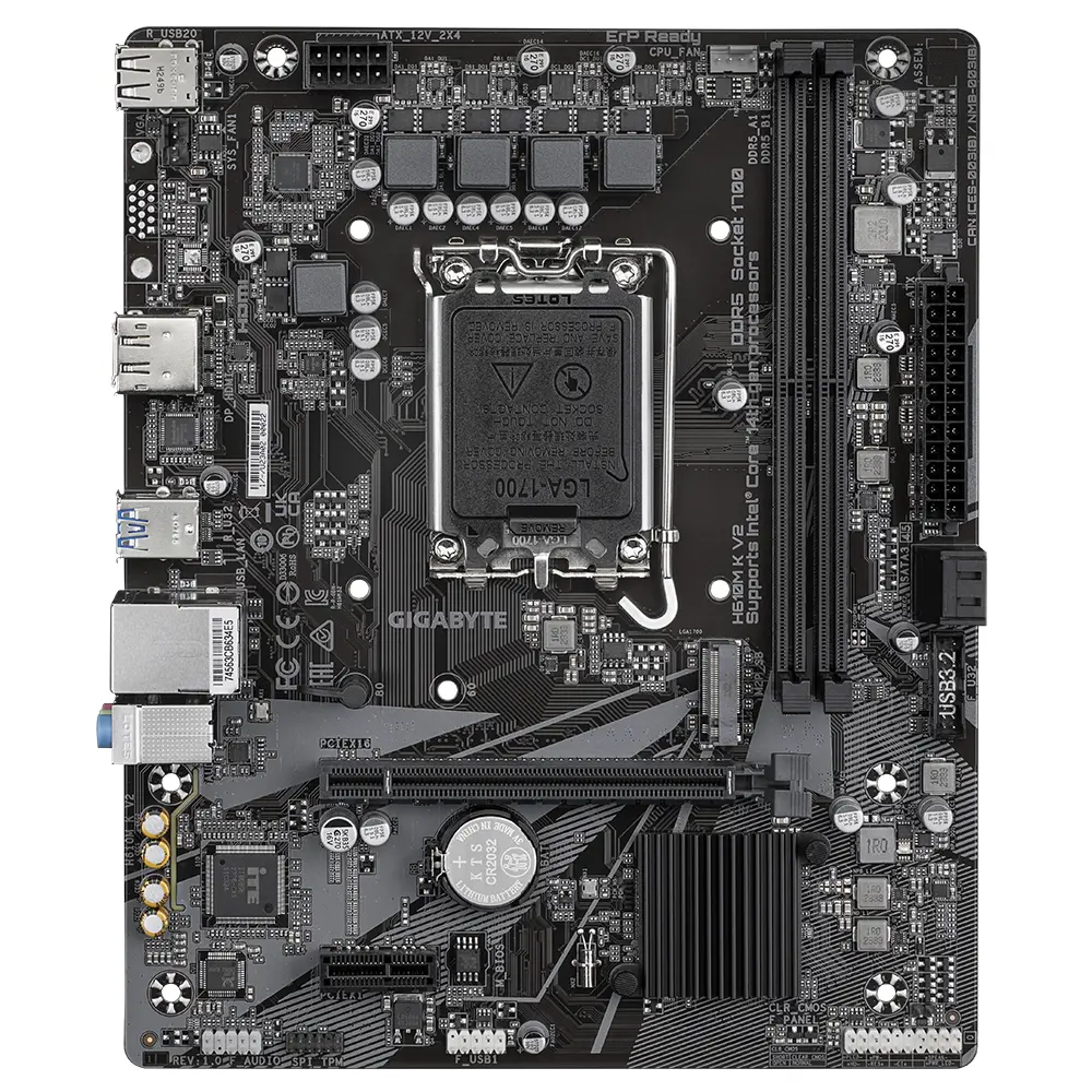 Placă de bază GIGABYTE H610M K V2 DDR5, socket 1700, Micro ATX