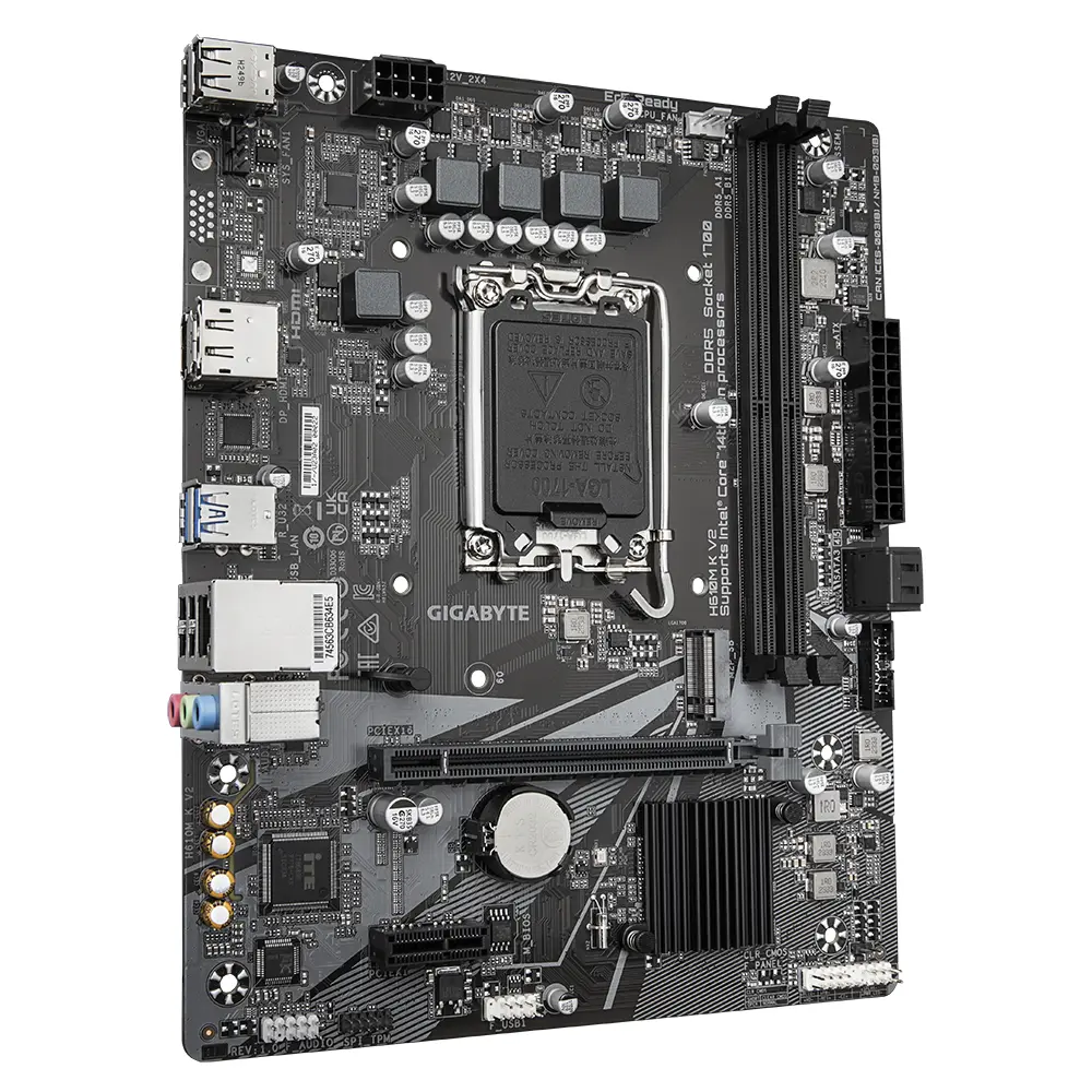 Дънна платка GIGABYTE H610M K V2 DDR5, socket 1700, Micro ATX - image 1