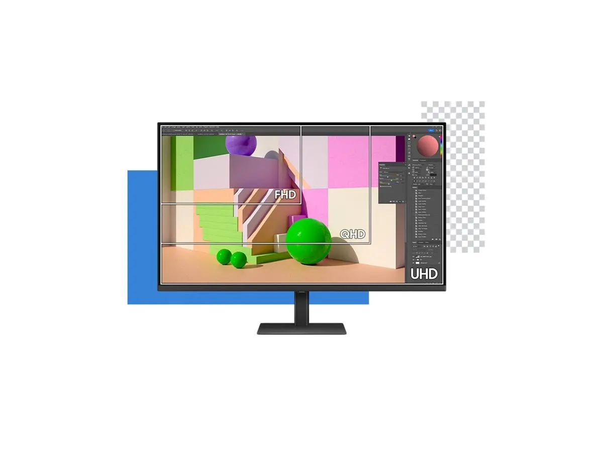 Монитор, Samsung LS37D800UA 37" VA LED ViewFinity S8 S80UD UHD 16:9 350:1 5ms , USB-C 90W, 3xUSB, HDMI Ethernet Black - image 7