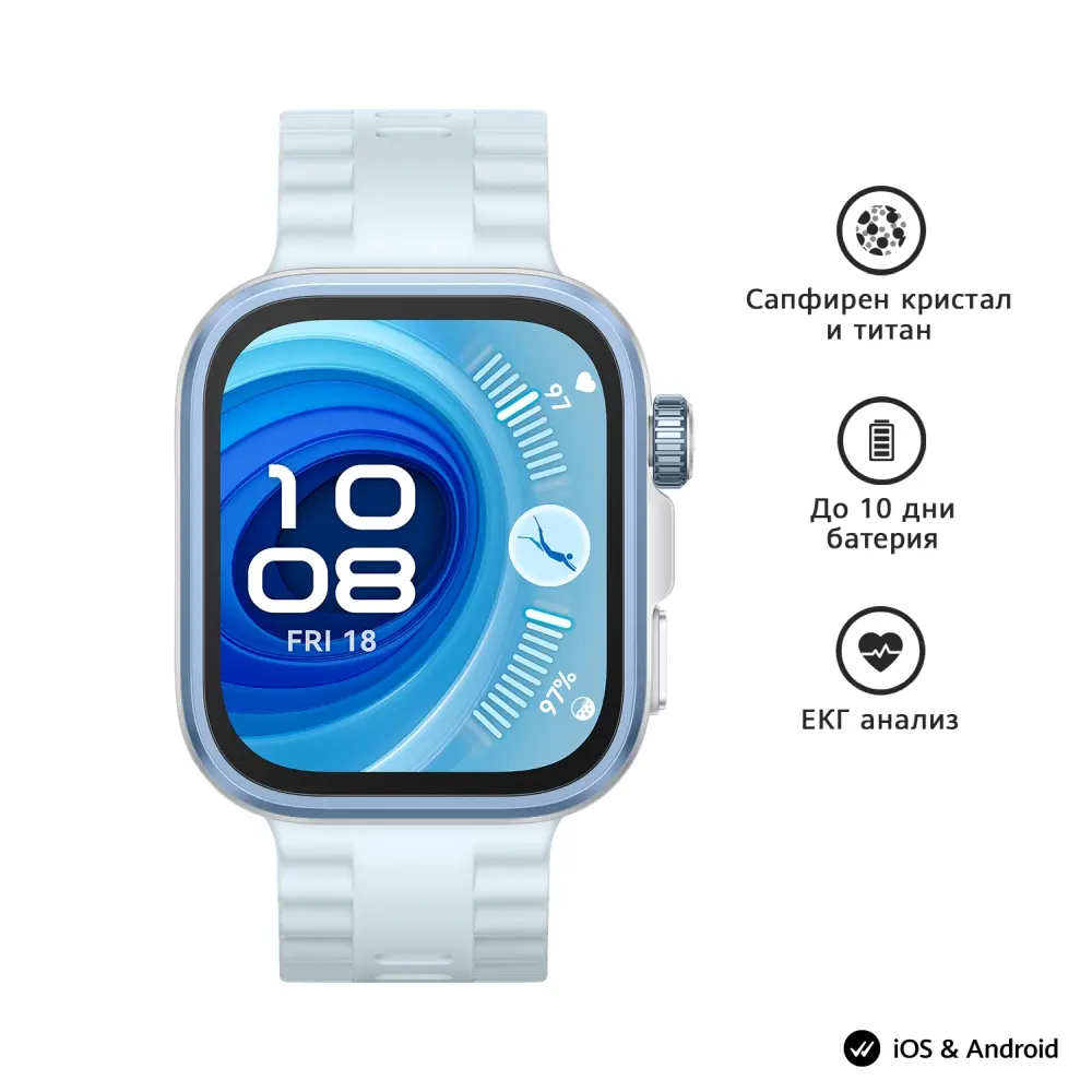 Часовник, Huawei Watch Fit 4 pro, Seiya-B29F, Blue