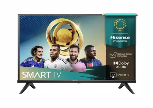 Телевизор, Hisense 40" A4Q, Full HD 1920x1080, DLED, HDR, HLG, DTS HD, Smart TV, WiFi, WiFi Direct, 2xHDMI, 2xUSB, LAN, CI+, DVB-T2/C/S2, Black