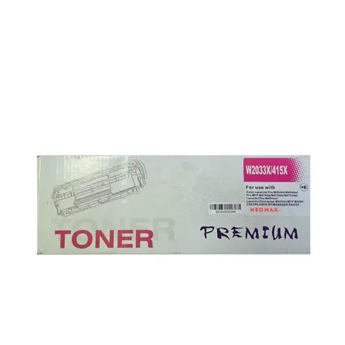 Тонер касета, NEOMAX, висок капацитет, с чип, Magenta – съвместима с HP W2033X (415X), Color LaserJet Pro M454dn/M454dw/MFP M479dw/M479fdn/M479fdw