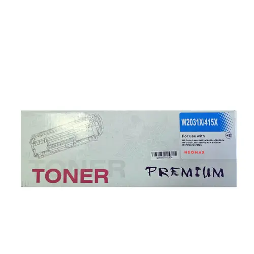 КАСЕТА ЗА HP Color Laserjet PRO M454dn/M454dw/MFP M479dw/M479fdn/M479fdw - HIGH CAPACITY - /415X/ - WITH CHIP / С ЧИП - Cyan - W2031X - PN HT-W2031X - NEOMAX