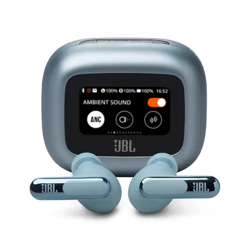 Блутут слушалки-тапи JBL Live Beam 3 - Син