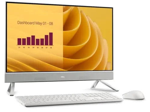 Настолен компютър - всичко в едно, Dell 27 All-in-One EC27250, Intel Core 7 150U(12MB cache, 10 cores, up to 5.4 GHz), 27" FHD (1920x1080) Touch  WVA, 16GB, 2x8GB, DDR5, 5200 MT/s, 1TB M.2 PCIe SSD, GeForce MX570A with 2GB GDDR6, Triangle Stand, 5MP IR Tilt Cam, WiFi 6E+BT, Wireless Kb & - image 2