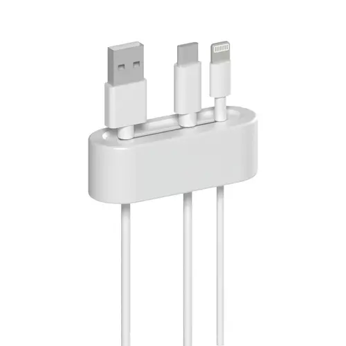 HAMA Organizator de cabluri autoadeziv, 2 buc., alb - 3