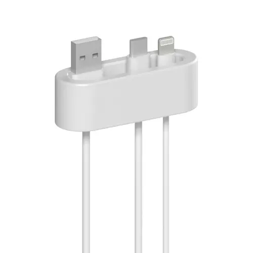 HAMA Organizator de cabluri autoadeziv, 2 buc., alb - 4