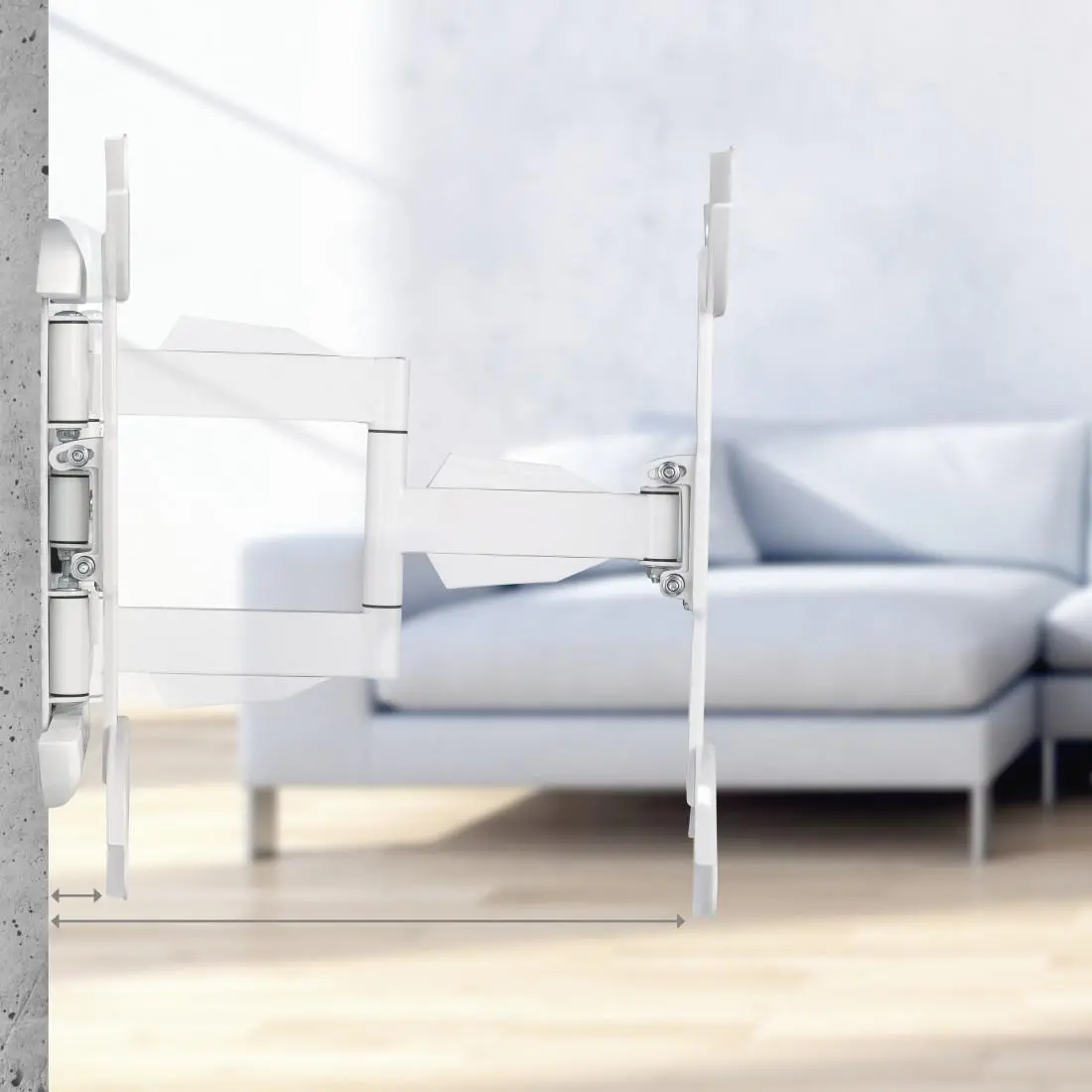 Стенна стойка за TV Fullmotion, 165 см, 32-65 ", до 35 кг - image 13