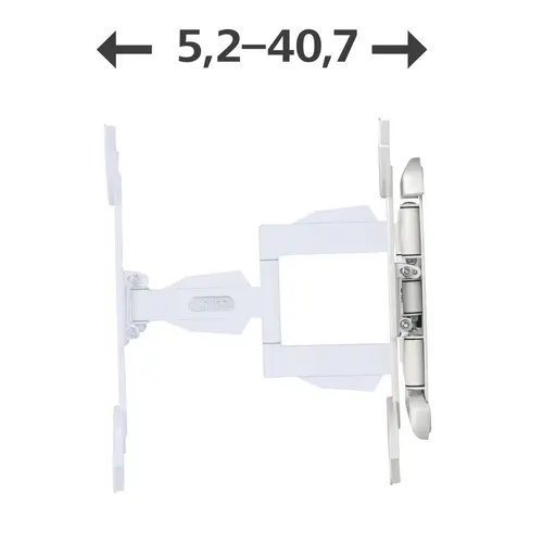 Επιτοίχια βάση για TV Fullmotion, 165 εκ., 32-65 ", έως 35 κιλά - 7