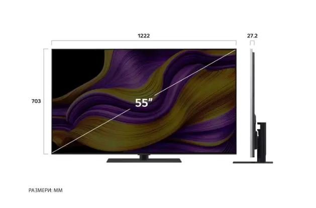 Телевизор, LG OLED65G53LS, 65" UHD OLED evo, 4K (3840 x 2160), DVB-C/T2/S2, Full Cinema Screnn, Alpha 11 AI 4K, 120Hz Native (VRR 144Hz), ThinQ AI, HDR10, VRR, NVIDIA G-SYNC, AMD FreeSync, Dolby Vision, Dolby Atmos, Wi-Fi 6, Bluetooth, HDMI, USB, Airplay 2, IC slot - image 3