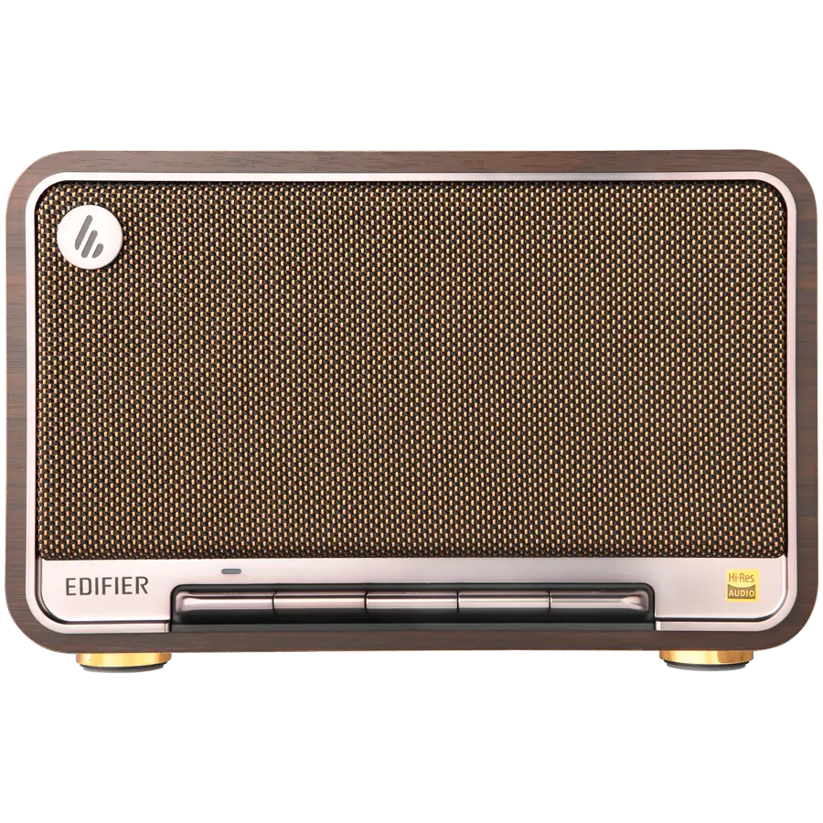 Edifier D32 2.1 Speaker, BT V5.3, Wi-Fi, AUX, USB-C, 1x 4-inch Midrange Driver, 2x 1-inch Tweeters, 60W (RMS), Black Walnut - image 1