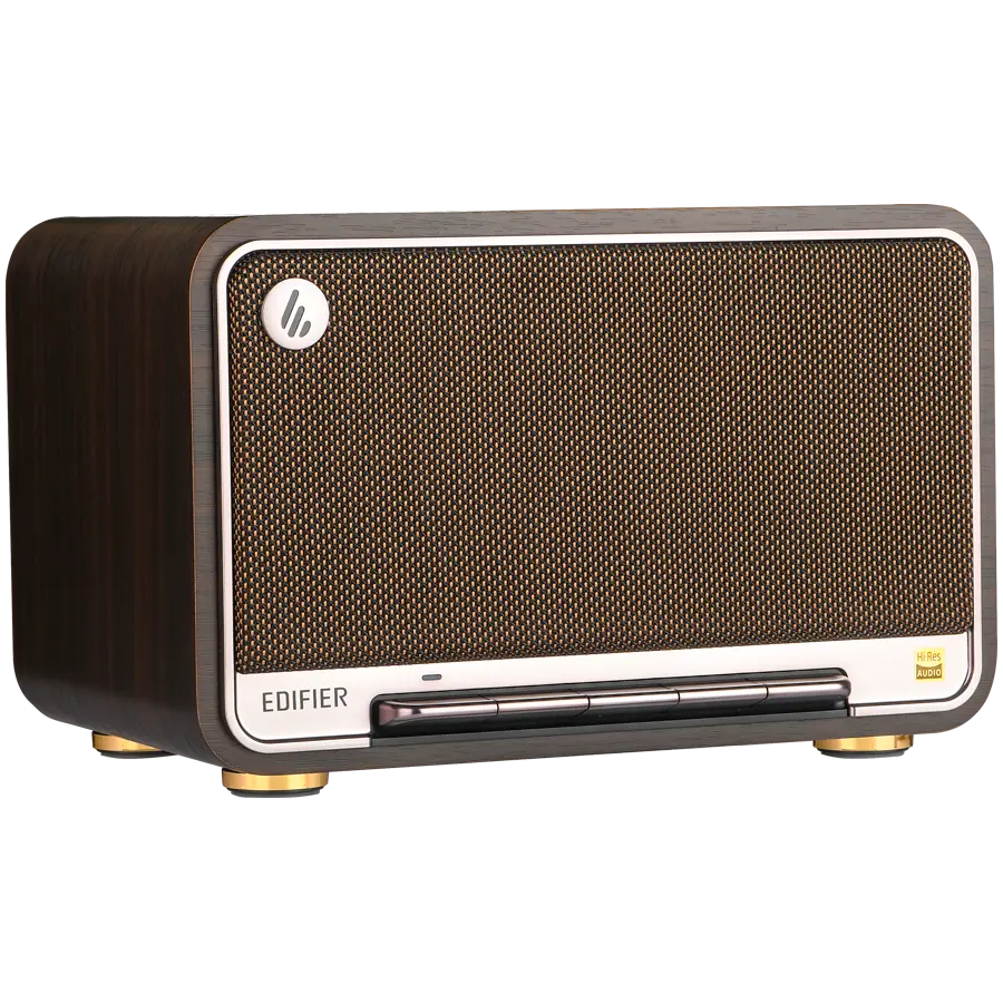 Edifier D32 2.1 Speaker, BT V5.3, Wi-Fi, AUX, USB-C, 1x 4-inch Midrange Driver, 2x 1-inch Tweeters, 60W (RMS), Black Walnut - image 2