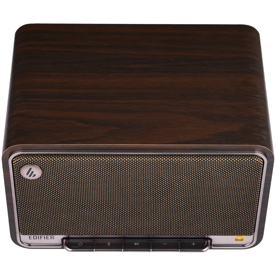 Edifier D32 2.1 Speaker, BT V5.3, Wi-Fi, AUX, USB-C, 1x 4-inch Midrange Driver, 2x 1-inch Tweeters, 60W (RMS), Black Walnut - image 4