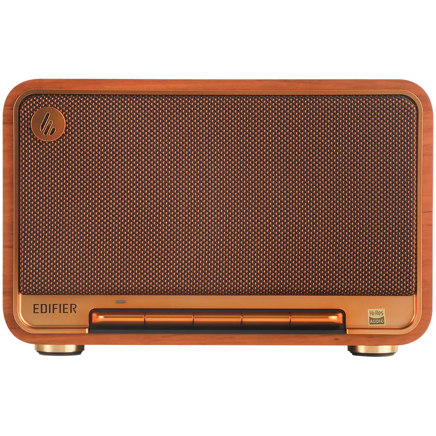 Edifier D32 2.1 Speaker, BT V5.3, Wi-Fi, AUX, USB-C, 1x 4-inch Midrange Driver, 2x 1-inch Tweeters, 60W (RMS), Brown - image 1
