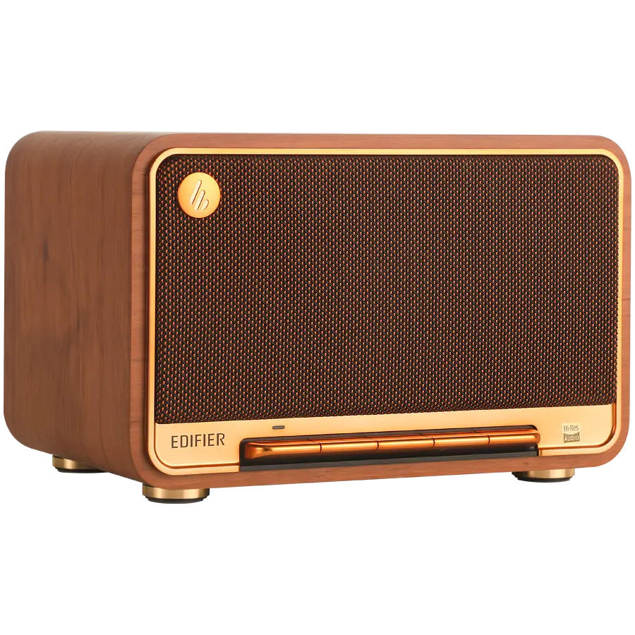 Edifier D32 2.1 Speaker, BT V5.3, Wi-Fi, AUX, USB-C, 1x 4-inch Midrange Driver, 2x 1-inch Tweeters, 60W (RMS), Brown - image 2
