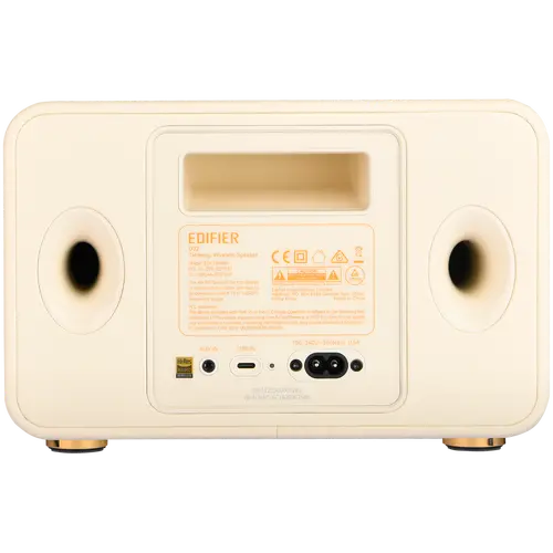 Edifier D32 2.1 Speaker, BT V5.3, Wi-Fi, AUX, USB-C, 1x 4-inch Midrange Driver, 2x 1-inch Tweeters, 60W (RMS), White - image 3