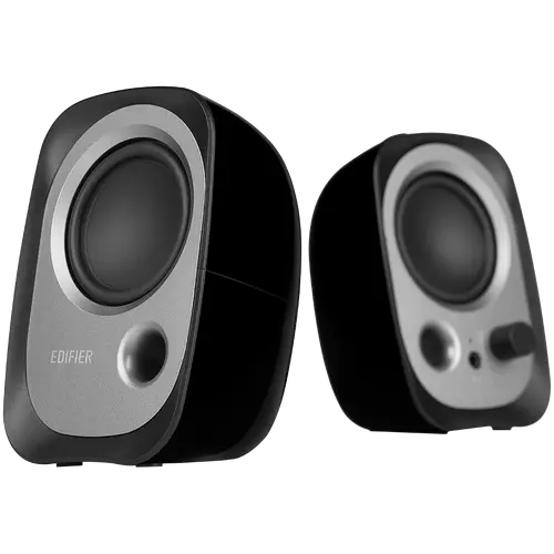 Edifier R12U 2.0 Audio System, USB, AUX, 2.25-inch Drivers, 4W (RMS), Volume Control, Black - image 1