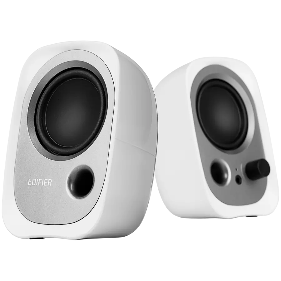Edifier R12U 2.0 Audio System, USB, AUX, 2.25-inch Drivers, 4W (RMS), Volume Control, White - image 1