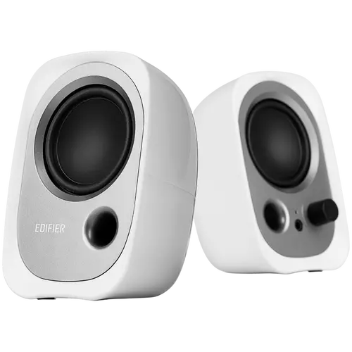 Edifier R12U 2.0 Audio System, USB, AUX, 2.25-inch Drivers, 4W (RMS), Volume Control, White - image 1