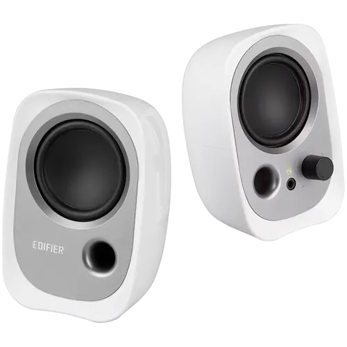 Sistem audio Edifier R12U 2.0, USB, AUX, drivere de 2.25 inchi, 4W (RMS), control al volumului, Alb - 1