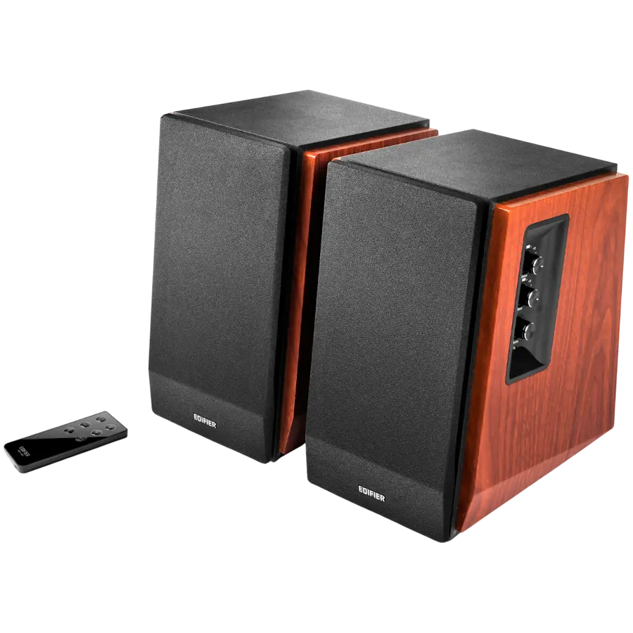 Edifier R1700BT Ηχεία Βιβλιοθήκης 2.0, BT V5.1, RCA, Tweeter 0.75 ιντσών, Woofer 4 ιντσών, 66W (RMS), Κουμπιά Ελέγχου και Τηλεχειριστήριο, Καφέ