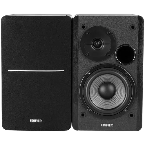 Edifier R1280DB 2.0 Bookshelf Speakers, BT V5.1, Optical, Coaxial, RCA, 0.5-inch Tweeters, 4-inch Drivers, 42W (RMS), Control Knobs and Remote Control, Black - image 3