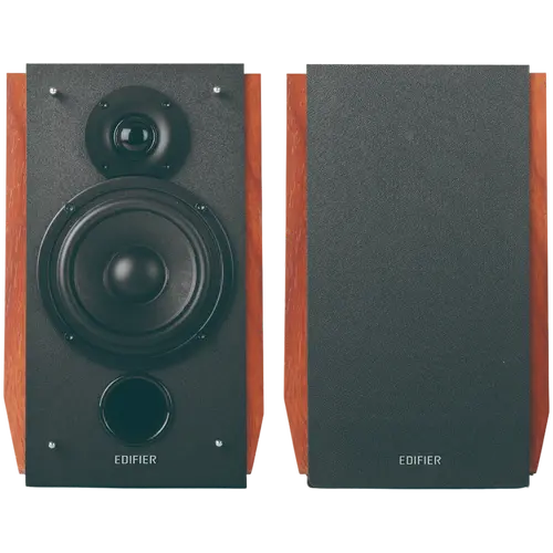 Edifier R1700BTs .0 Bookshelf Speakers, BT V5.1, RCA, 0.75-inch Tweeters, 4-inch Drivers, Sub-Out, 66W (RMS), Control Knobs and Remote Control, Brown - image 2
