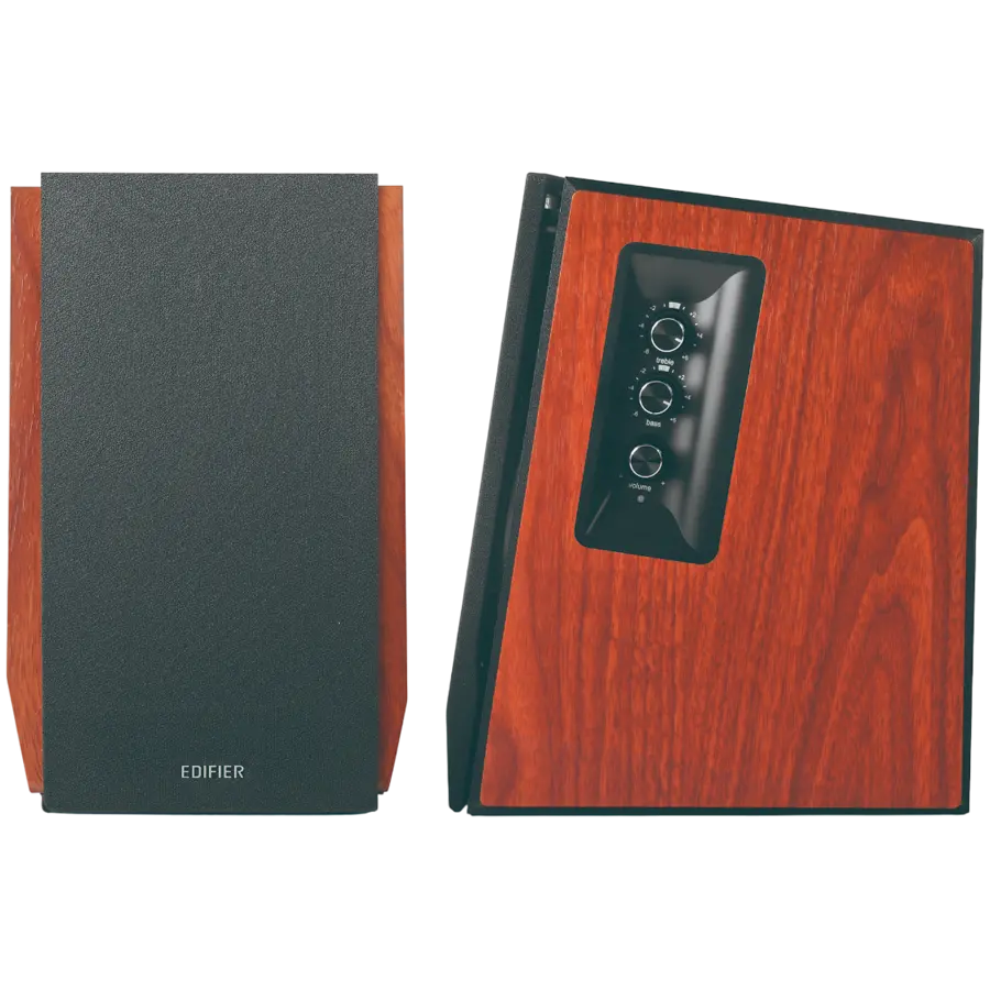 Edifier R1700BTs .0 Bookshelf Speakers, BT V5.1, RCA, 0.75-inch Tweeters, 4-inch Drivers, Sub-Out, 66W (RMS), Control Knobs and Remote Control, Brown - image 3