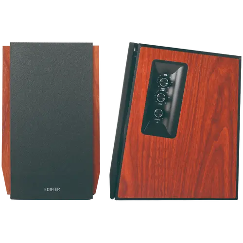 Edifier R1700BTs .0 Bookshelf Speakers, BT V5.1, RCA, 0.75-inch Tweeters, 4-inch Drivers, Sub-Out, 66W (RMS), Control Knobs and Remote Control, Brown - image 3