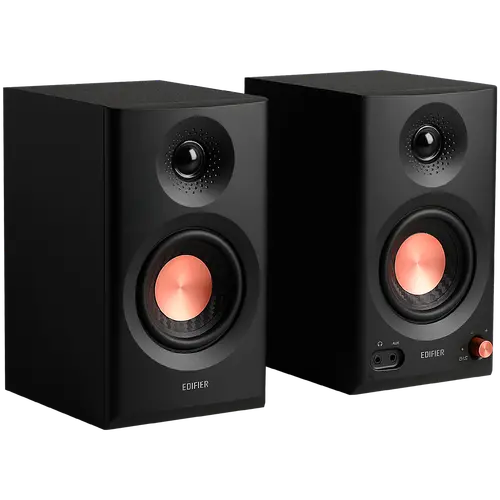 Edifier MR3 Active Studio Monitors, BT V5.4, RCA, AUX, 1-inch Tweeters, 3.5-inch Drivers, 36W (RMS), Tone Control Dials, Black - image 1
